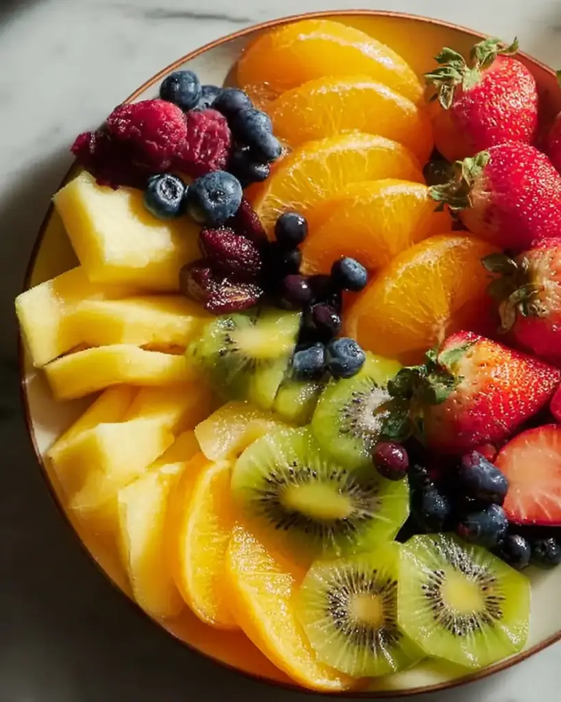 A delicious plate of Ultimate Fruit Rainbow Platter
