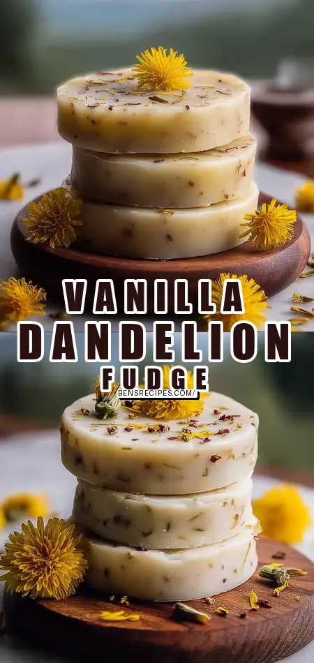 Vanilla Bean Dandelion Fudge Recipe
