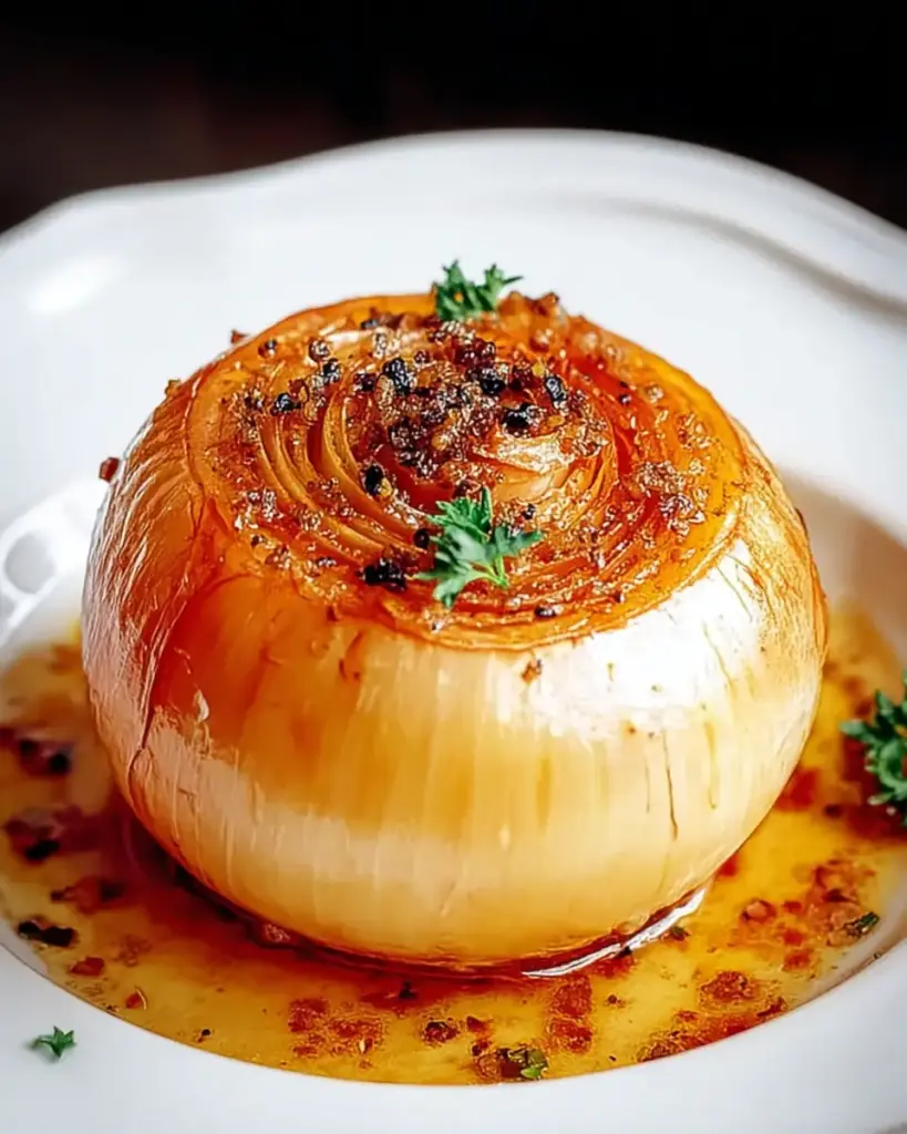 A delicious plate of Viral Onion Boil Recipe – Tender, Flavorful, and Vegan Delight