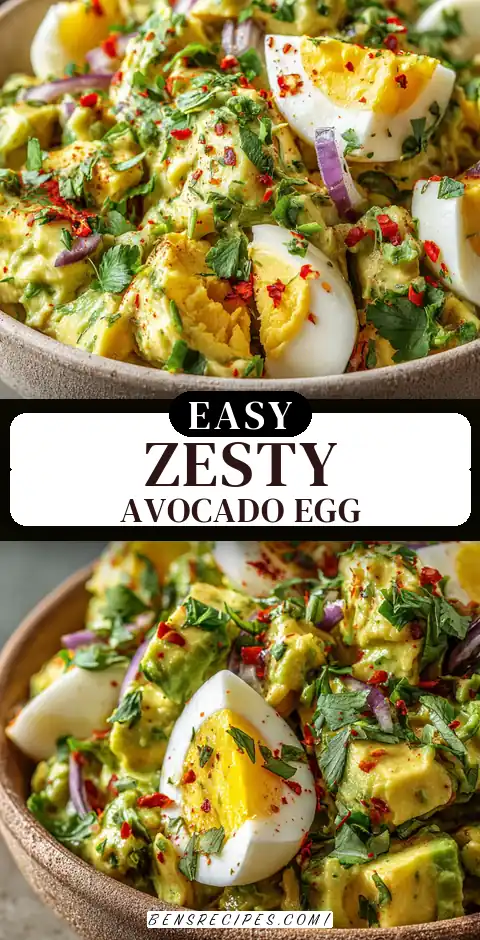 Zesty Avocado Egg Salad: Creamy, Tangy, and Packed with Protein