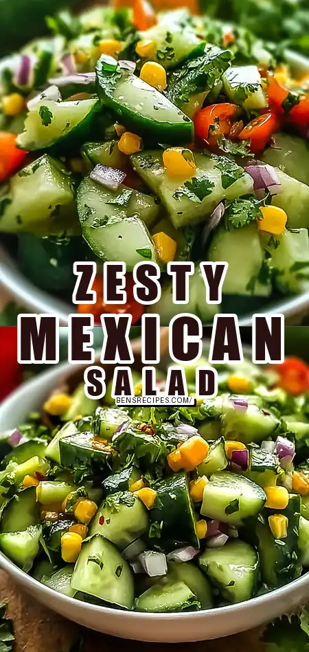 Zesty Mexican Cucumber Salad That Refreshes Every Bite