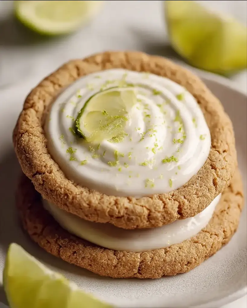 A delicious plate of Zesty Key Lime Pie Cookies