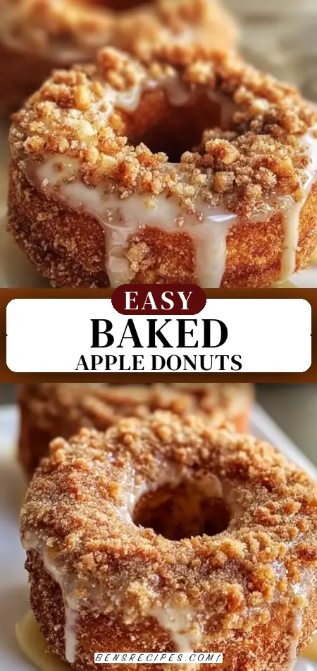 Baked Apple Crumb Donuts