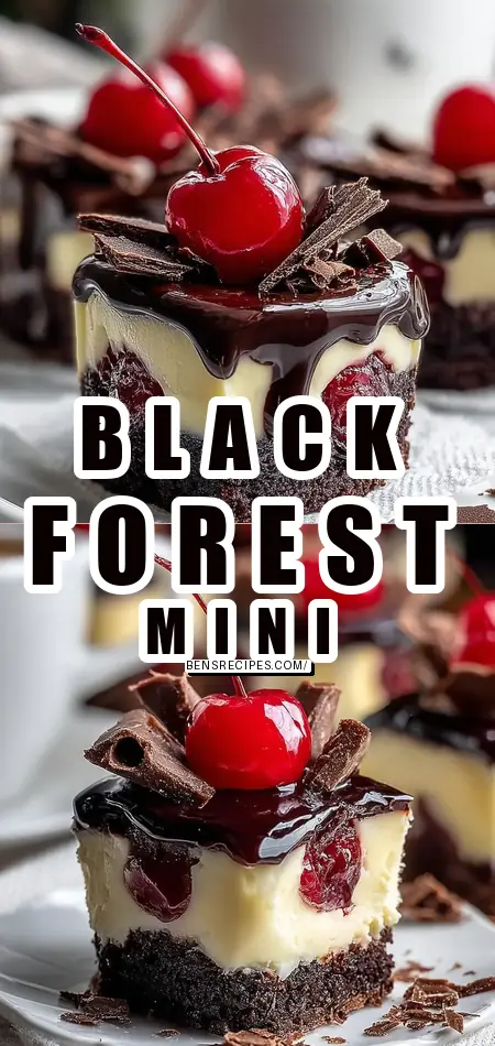 Black Forest Mini Cheesecakes