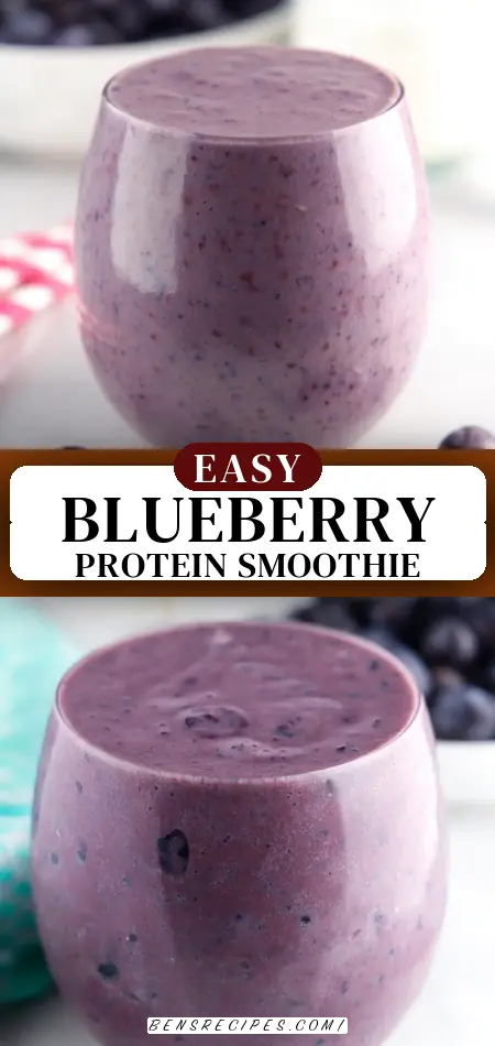 Blueberry Banana Protein Smoothie