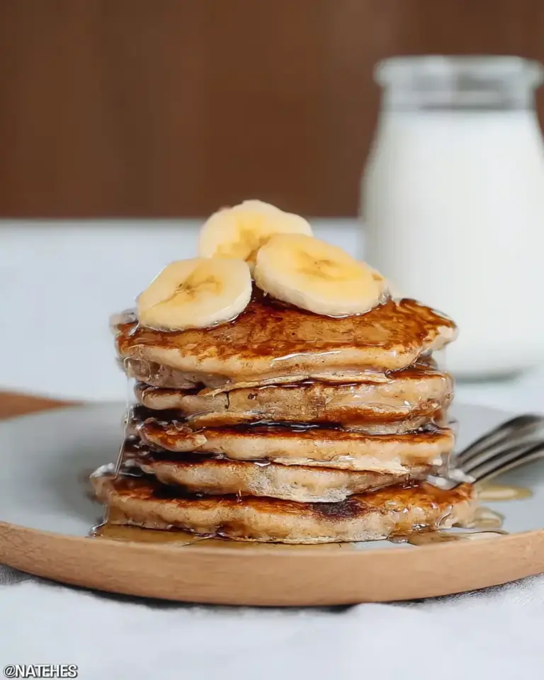 A delicious plate of Banana Protein Pancakes