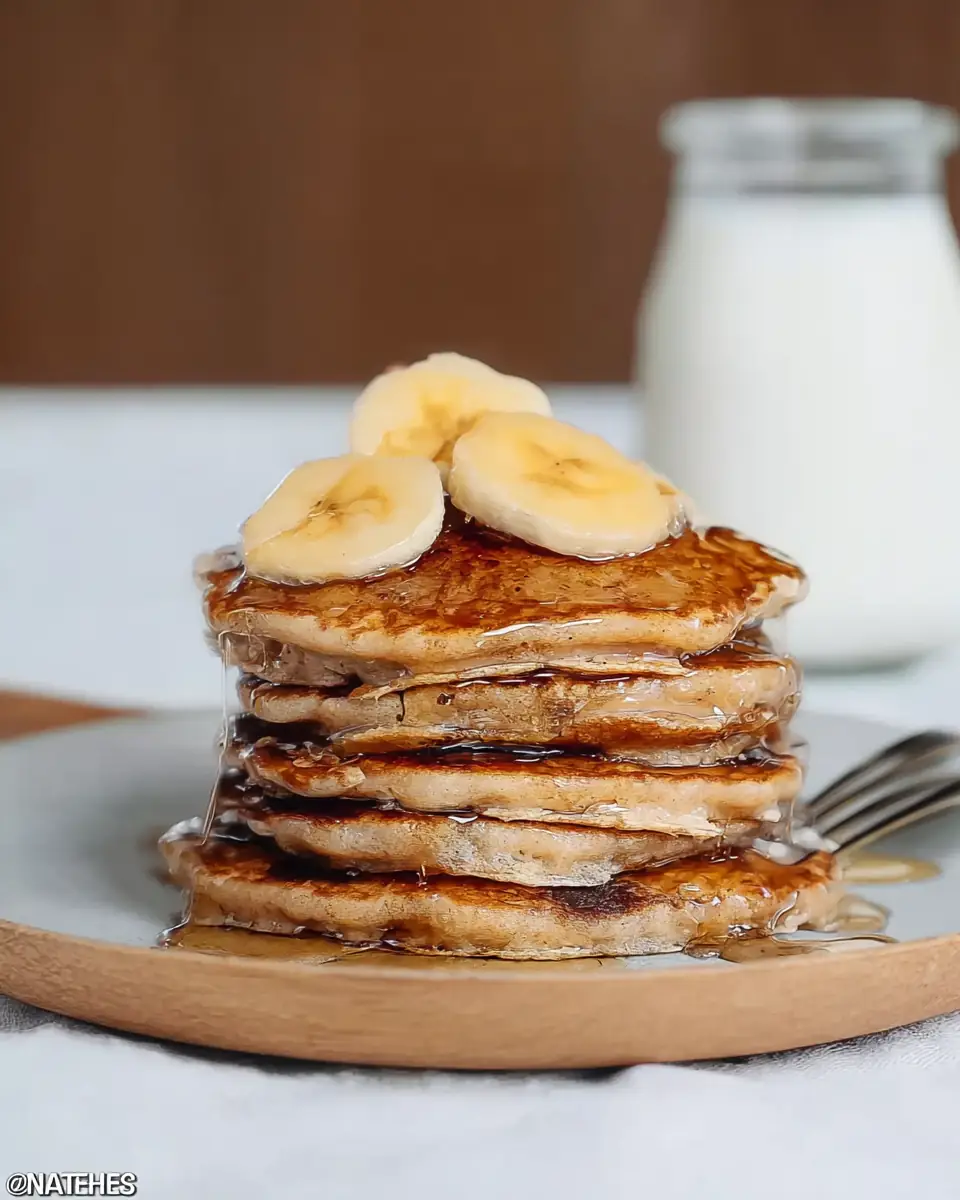 A delicious plate of Banana Protein Pancakes