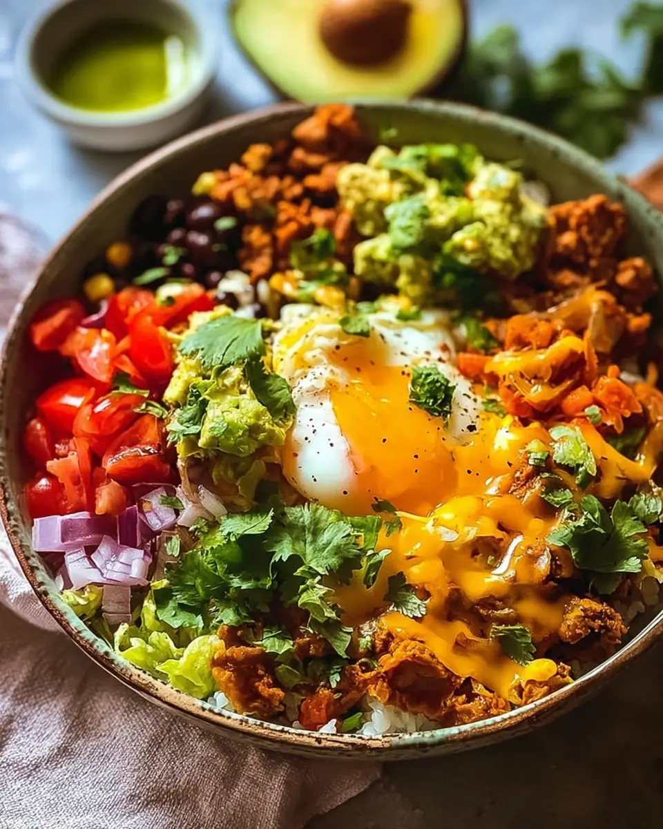 A delicious plate of Breakfast Burrito Bowls
