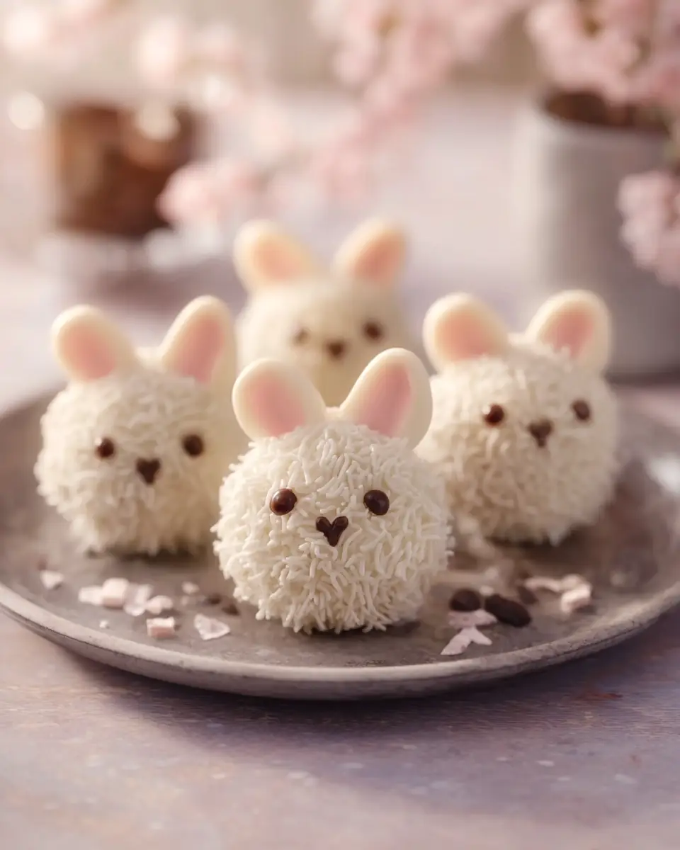 A delicious plate of Bunny Oreo Balls