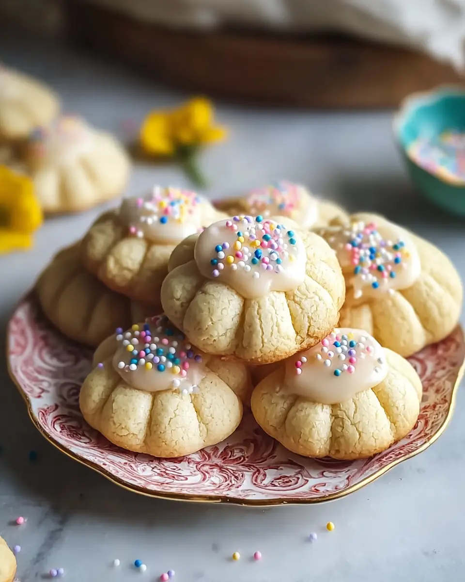 A delicious plate of Buttery Italian Easter Cookies: Soft, Sweet Delights for All
