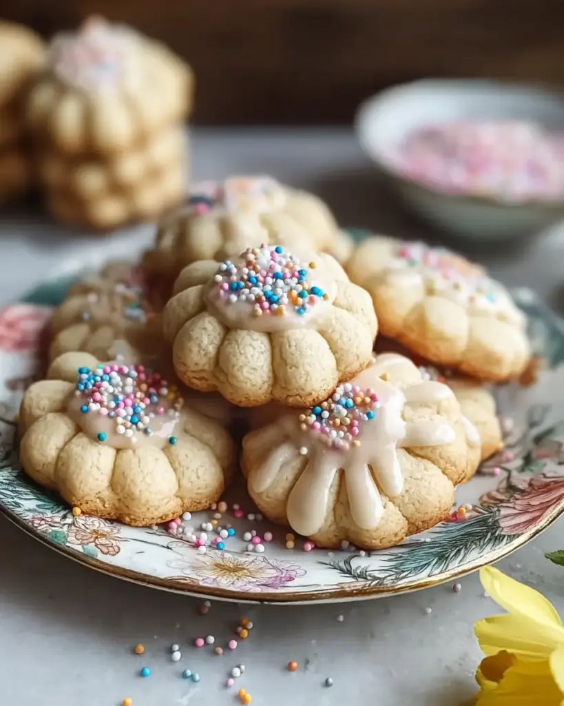A delicious plate of Buttery Italian Easter Cookies: Soft, Sweet Delights for All