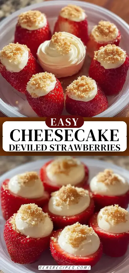Cheesecake Deviled Strawberries