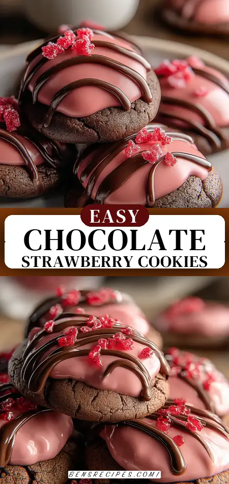 Chocolate Covered Strawberry Cookies