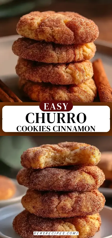 Homemade Churro Cookies Recipe Easy Soft Chewy Cinnamon Treats