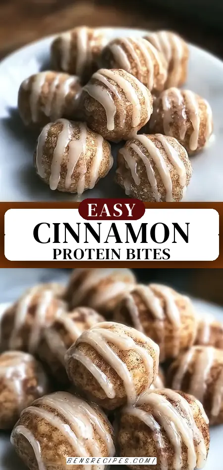 Cinnamon Roll Protein Bites