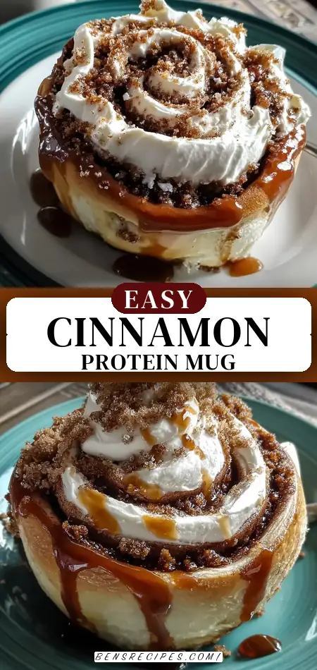 High-Protein Cinnamon Roll Mug Cake