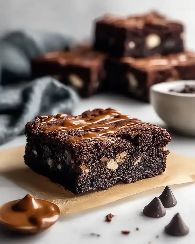 A delicious plate of Cottage Cheese Brownies Delicious High Protein