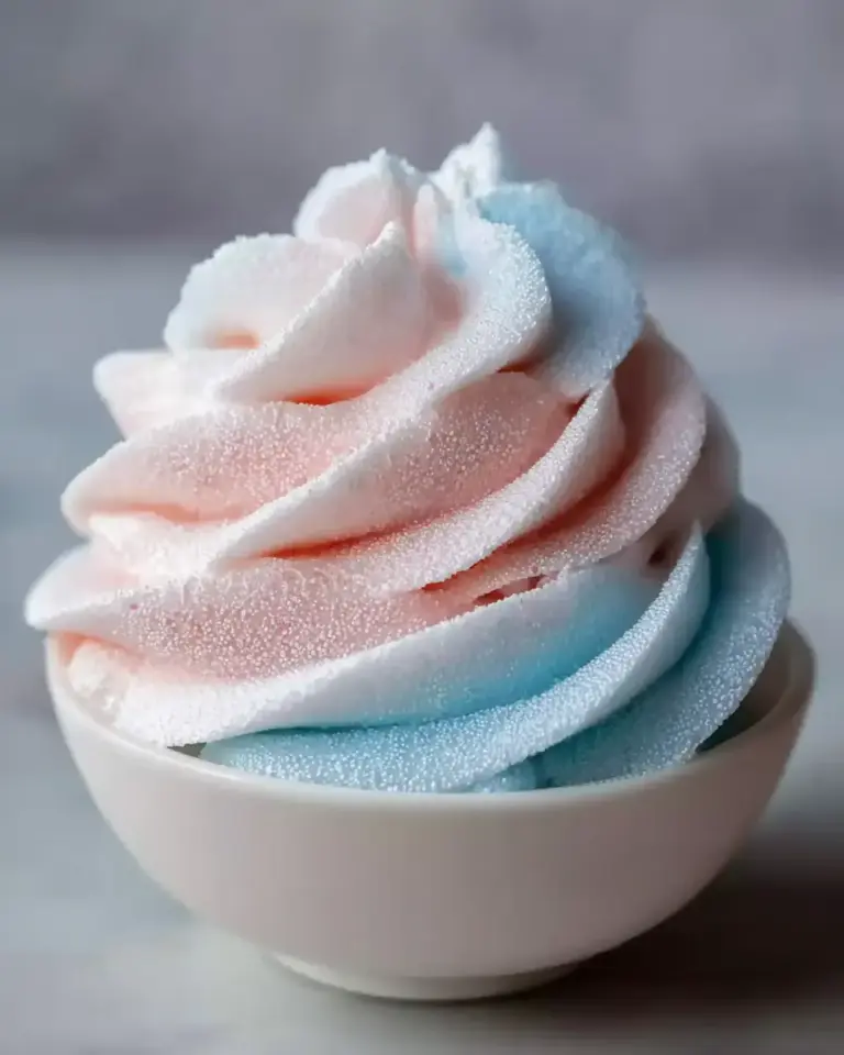 A delicious plate of Cotton Candy Frosting Recipe