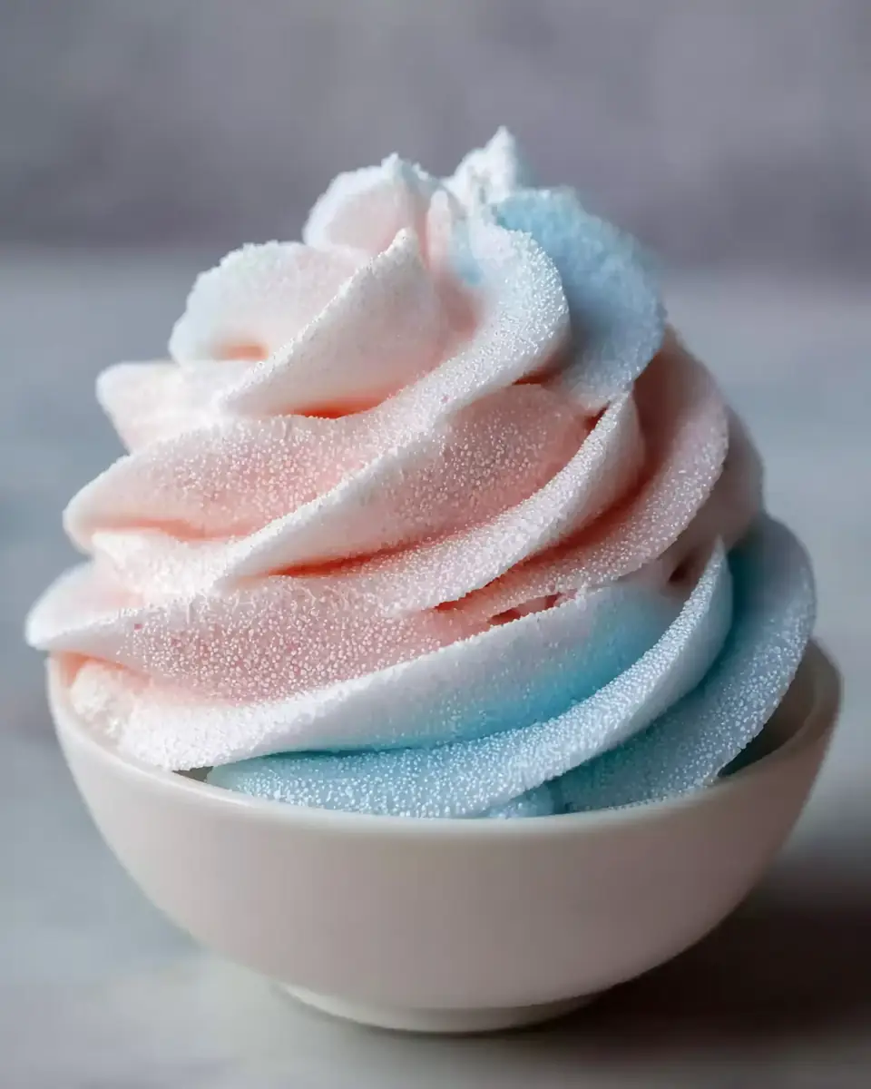 A delicious plate of Cotton Candy Frosting Recipe