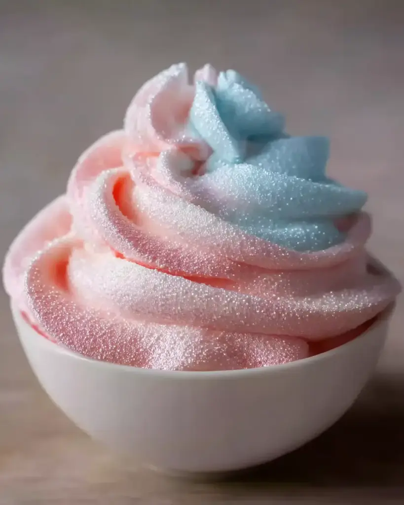 A delicious plate of Cotton Candy Frosting Recipe