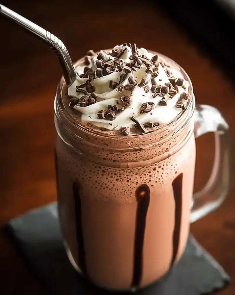 A delicious plate of Creamy Chocolate Protein Shake for Instant Energy Boost