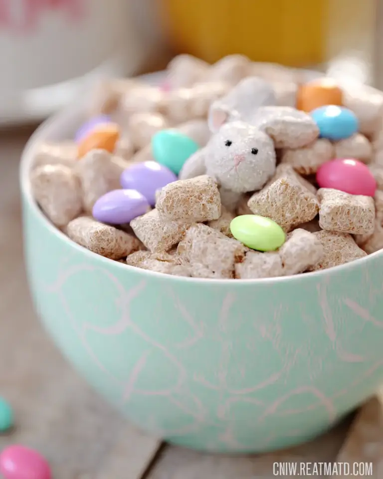 A delicious plate of Easter Bunny Chow