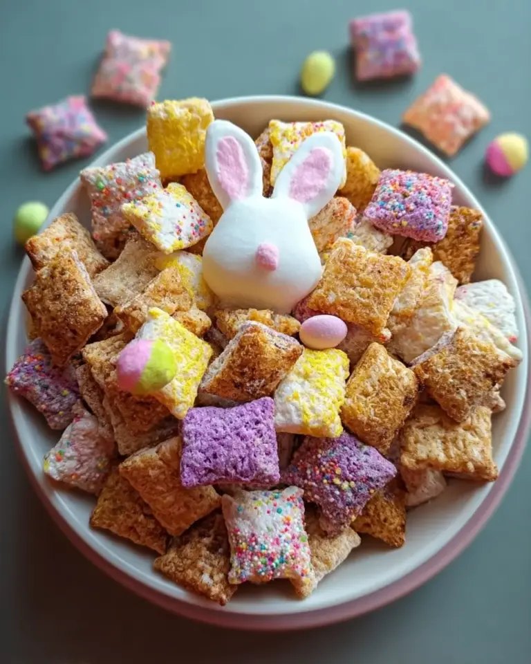 A delicious plate of Easter Bunny Chow