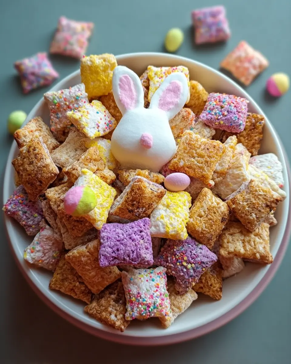 A delicious plate of Easter Bunny Chow