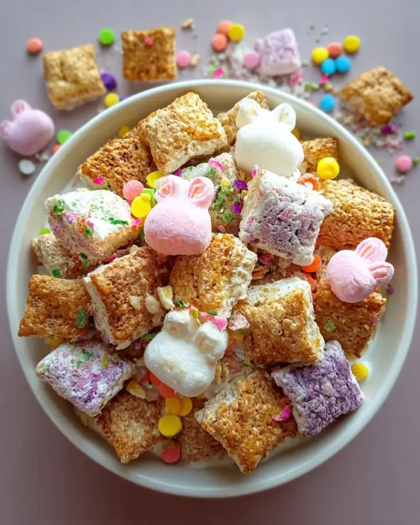 A delicious plate of Easter Bunny Chow