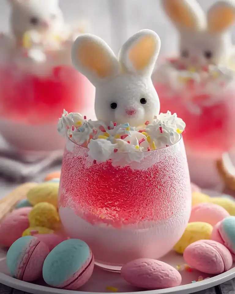 A delicious plate of Easter Bunny Punch