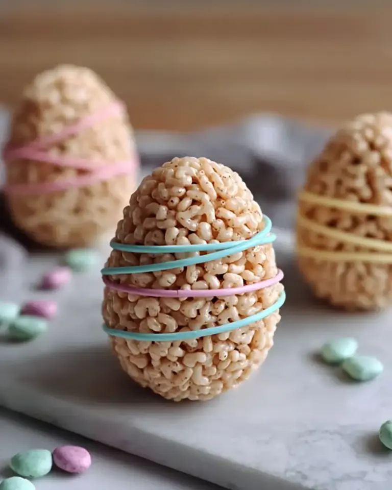 A delicious plate of Easter Egg Rice Krispies