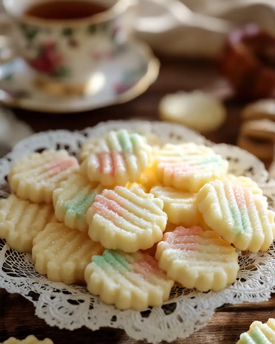 A delicious plate of Easter Shortbread Cookies