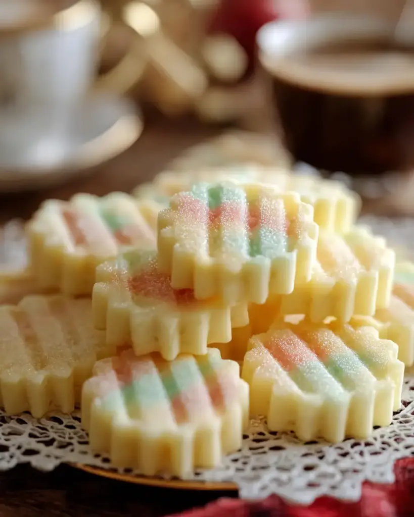 A delicious plate of Easter Shortbread Cookies