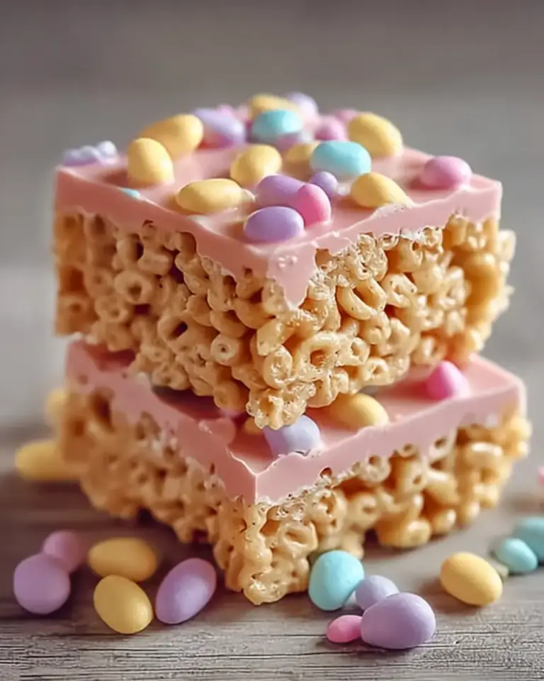 A delicious plate of Easy Easter Rice Krispie Treats That Spark Joy