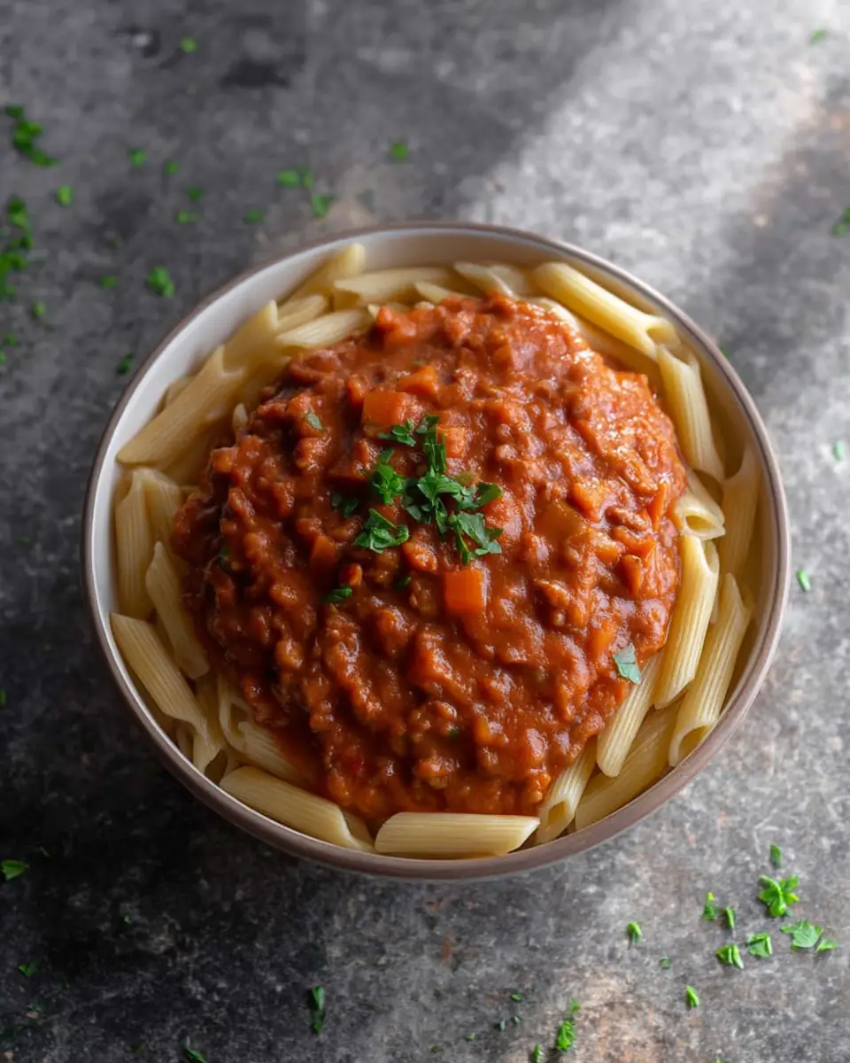 A delicious plate of Easy High-Protein Pasta Sauce