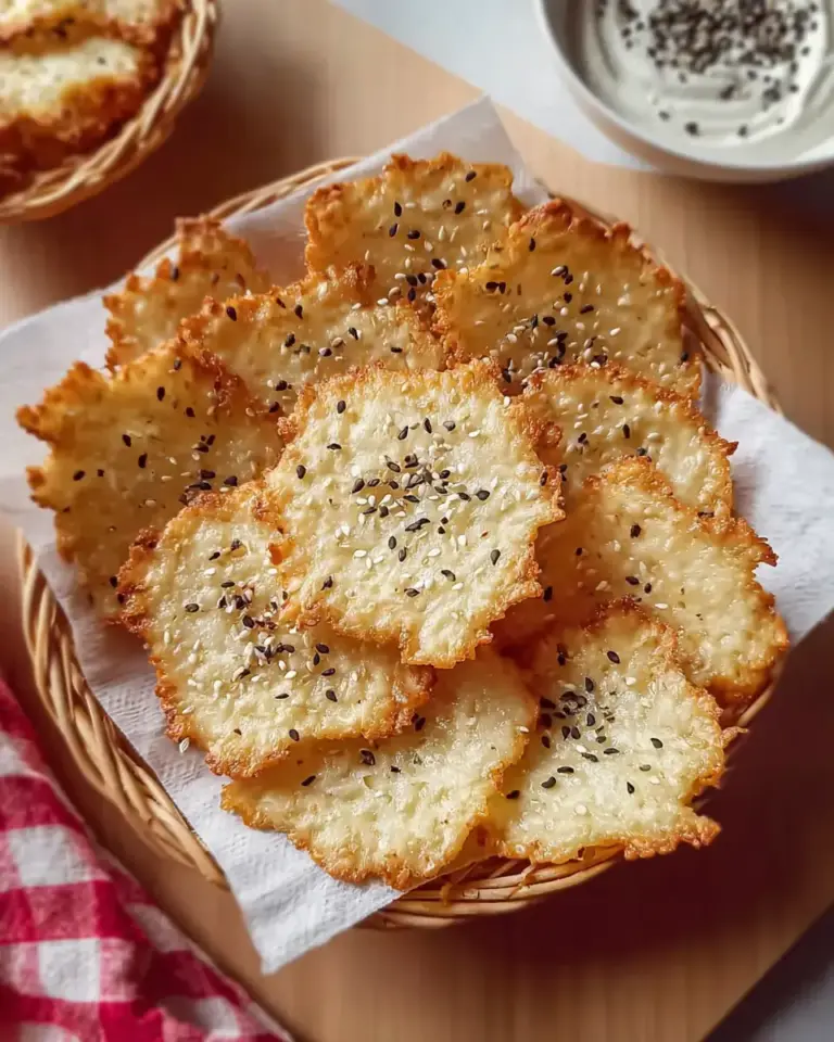 A delicious plate of Easy Keto Cottage Cheese Chips