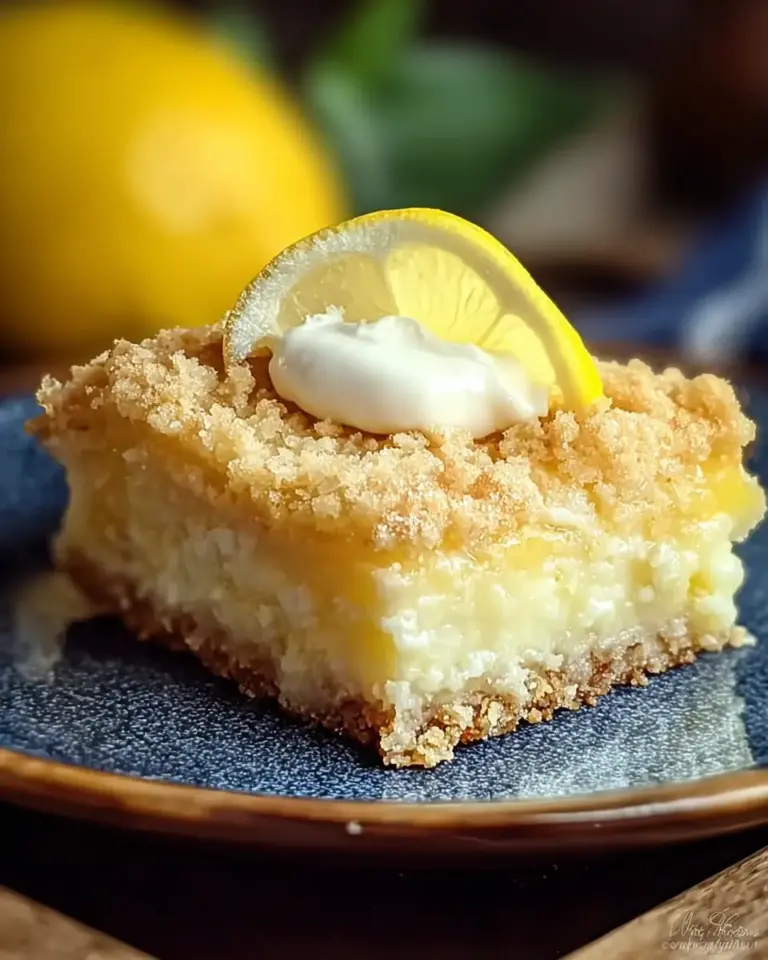 A delicious plate of Easy Lemon Dump Cake