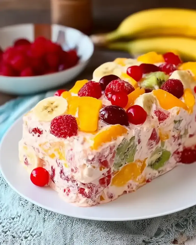 A delicious plate of Frozen Fruit Salad : A Delicious & Refreshing