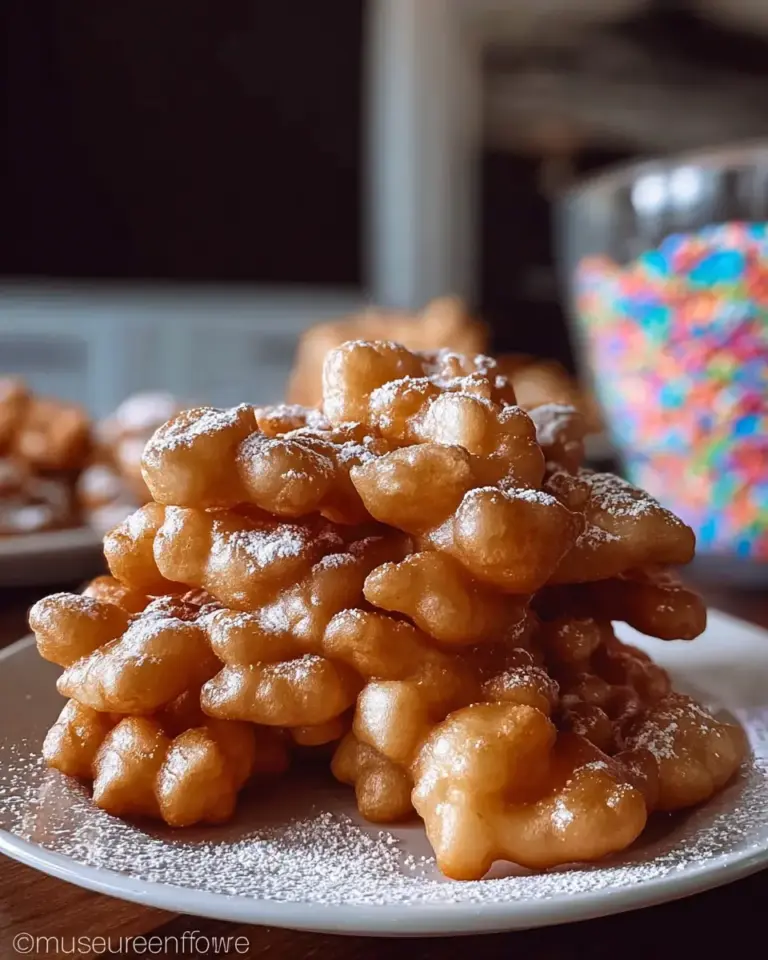 A delicious plate of Funnel Cake Bites