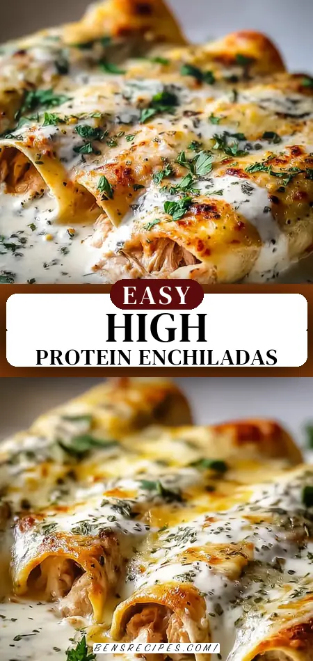 High Protein Chicken Enchiladas for Flavor-Packed Comfort