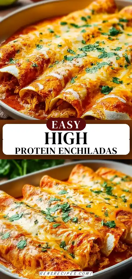 High Protein Creamy Chilli Chicken Enchiladas
