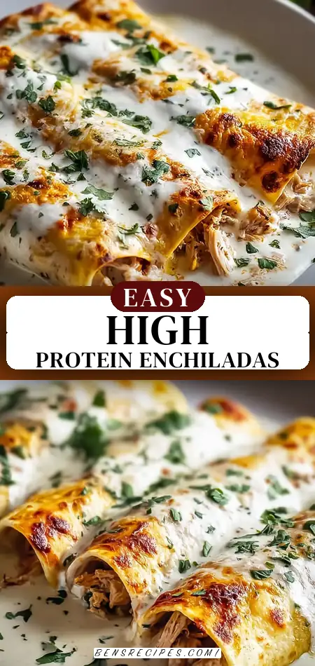 High Protein Chicken Enchiladas for Cozy Weeknight Dinners