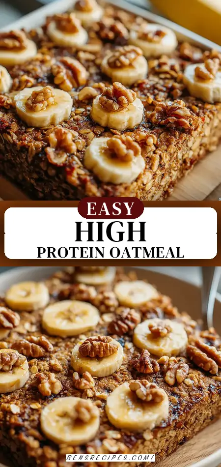 High-Protein Oatmeal Bake: Your Perfect Meal Prep Breakfast!