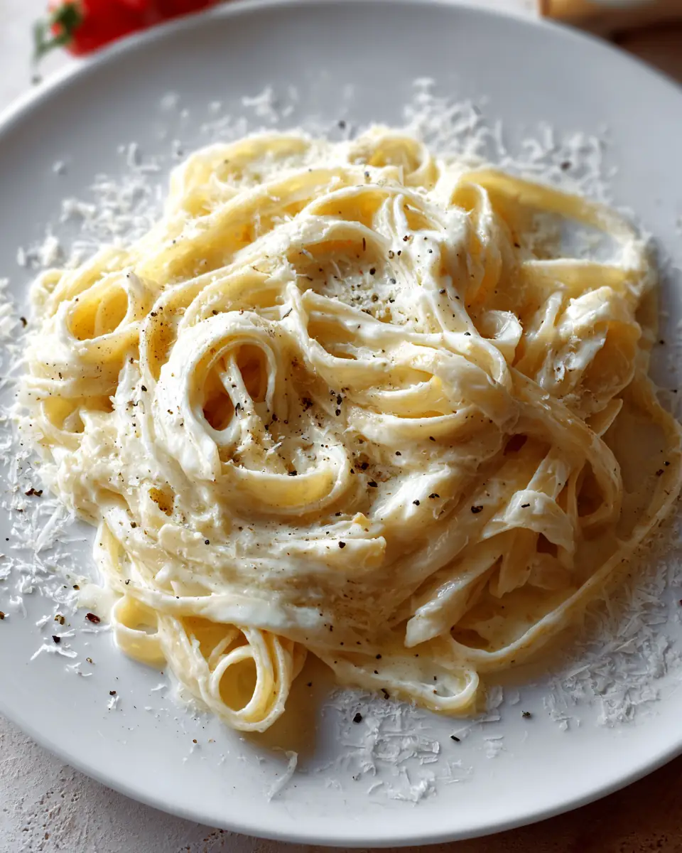 A delicious plate of High Protein Alfredo Sauce