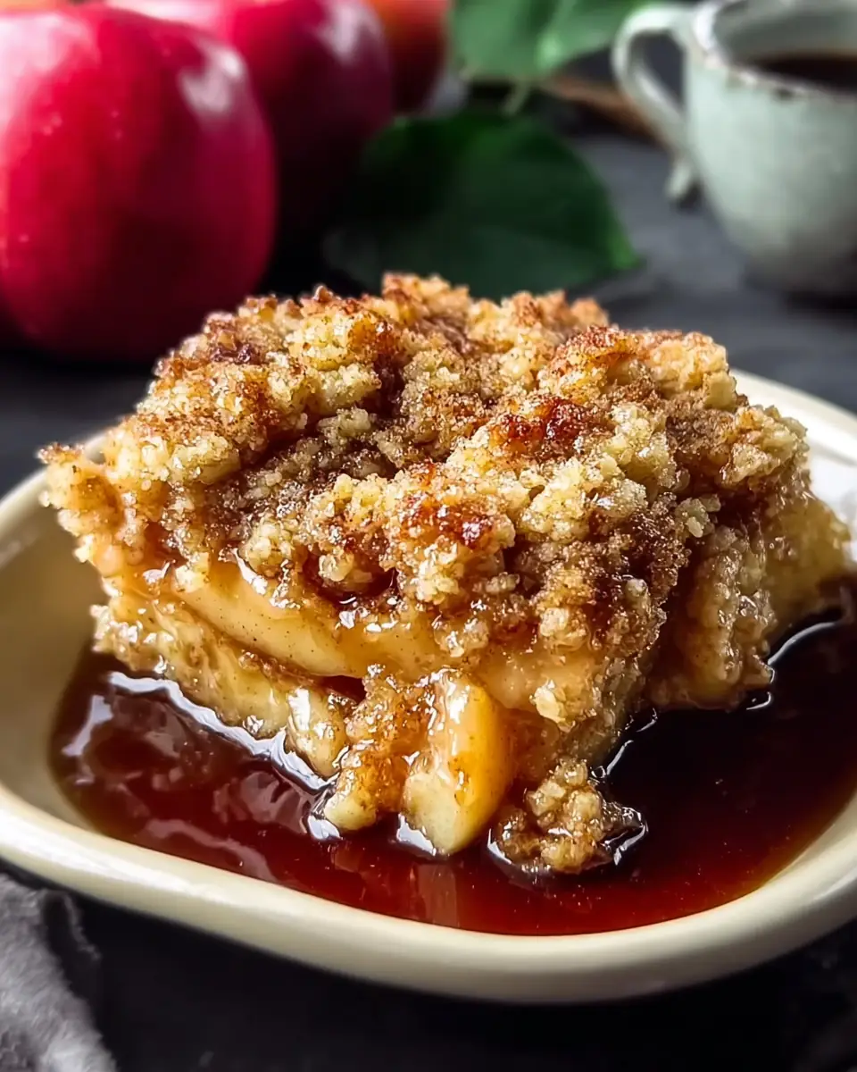 A delicious plate of High-Protein Apple Crumble