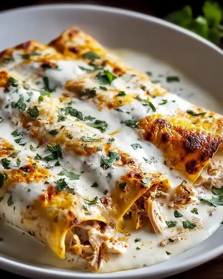 A delicious plate of High Protein Chicken Enchiladas for Cozy Weeknight Dinners