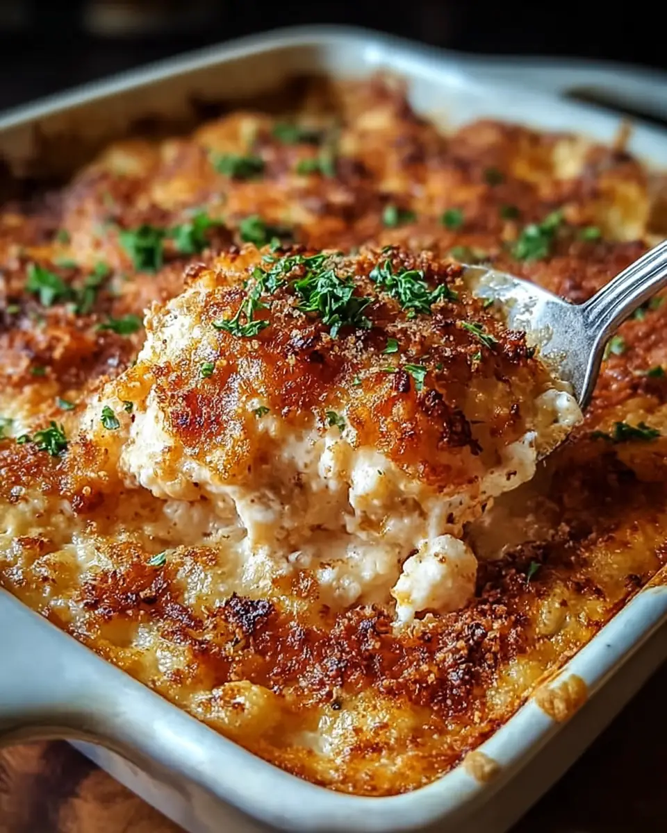 A delicious plate of High Protein Chicken Parmesan Casserole: Comfort in Every Bite