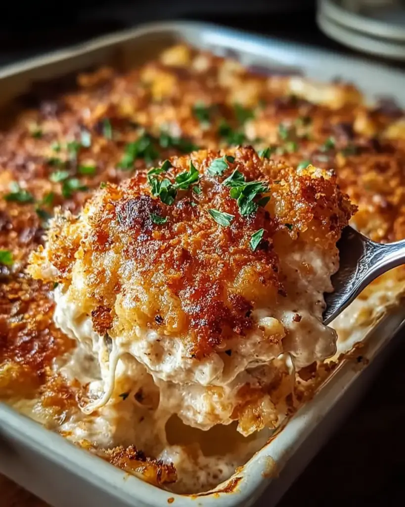A delicious plate of High Protein Chicken Parmesan Casserole: Comfort in Every Bite