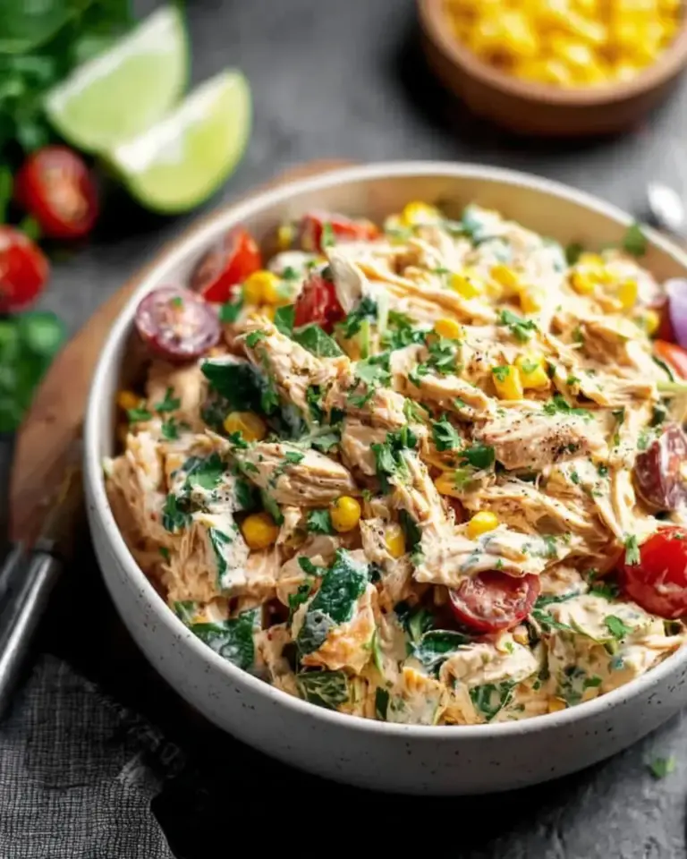 A delicious plate of High Protein Chicken Salads