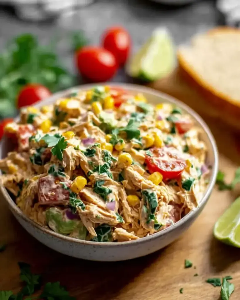 A delicious plate of High Protein Chicken Salads